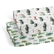 Load image into Gallery viewer, Woodland Animals, Changing Pad Covers (2-Pack)