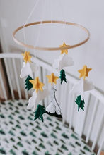Load image into Gallery viewer, Starry Woodland Night, Baby Crib Mobile (Evergreen, Long Version)