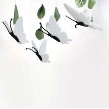Load image into Gallery viewer, White Butterflies, Baby Crib Mobile