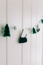Load image into Gallery viewer, Starry Woodland Night, Baby Crib Mobile (Evergreen w/ Garland)