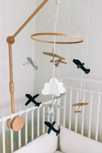 Load image into Gallery viewer, Airplanes in the Clouds, Baby Crib Mobile