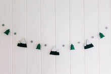 Load image into Gallery viewer, Starry Woodland Night, Baby Crib Mobile (Evergreen w/ Garland)