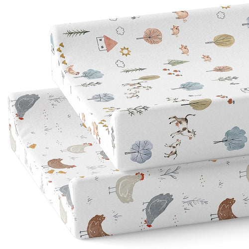Farm Animals, Changing Pad Covers (2-Pack)