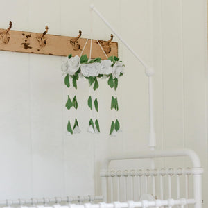 Baby Crib Mobile Arm Holder [White]