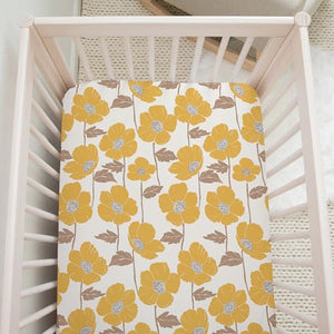 Poppy Fields, Baby Crib Sheets (2-Pack)