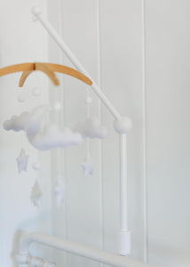 Baby Crib Mobile Arm Holder [White]