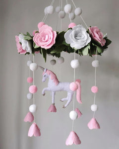 Unicorn, Baby Crib Mobile