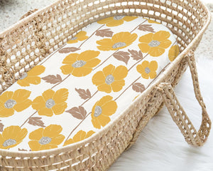 Poppy Fields, Bassinet Sheets (2-Pack)