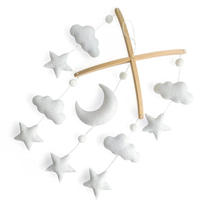 Moon, Cloud & Stars, Baby Crib Mobile