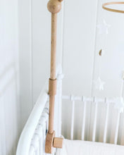 Load image into Gallery viewer, Natural Beech Wooden Baby Mobile Arm Holder