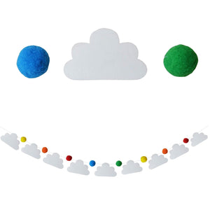 Rainbow Birds in the Clouds, Baby Crib Mobile