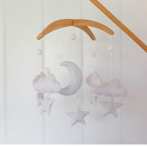 Moon, Cloud & Stars, Baby Crib Mobile