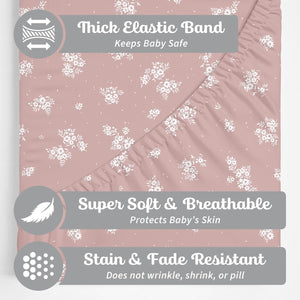 Antique Rose, Changing Pad Cover (2-Pack)