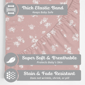 Antique Rose Pack N Play Sheets (2-Pack)