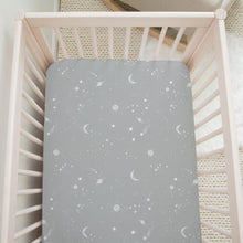 Load image into Gallery viewer, Galaxy, Moon &amp; Stars, Crib Sheets (2-Pack)