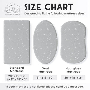 Galaxy, Moon & Stars, Bassinet Sheets (2-Pack)