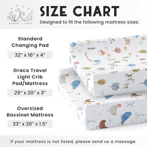 Farm Animals, Changing Pad Covers (2-Pack)