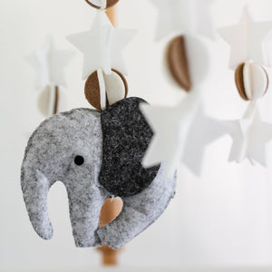 Scandinavian Elephant, Baby Crib Mobile