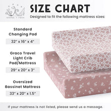 Load image into Gallery viewer, Antique Rose, Changing Pad Cover (2-Pack)