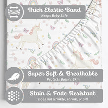 Load image into Gallery viewer, Unicorn, Baby Crib Sheets (2-Pack)