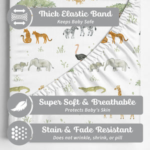Safari Adventure, Crib Sheets (2-Pack)