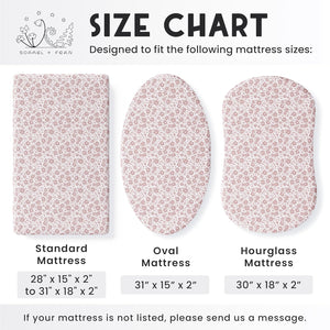 Antique Rose, Bassinet Sheets (2-Pack)
