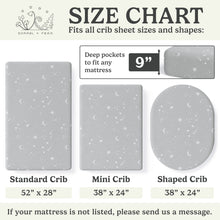 Load image into Gallery viewer, Galaxy, Moon &amp; Stars, Crib Sheets (2-Pack)