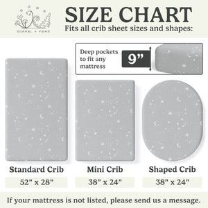Galaxy, Moon & Stars, Crib Sheets (2-Pack)
