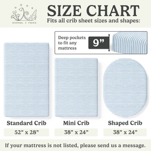 Airplanes in the Clouds, Baby Crib Sheets (2-Pack)