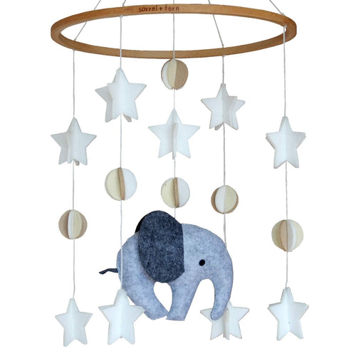 Scandinavian Elephant, Baby Crib Mobile