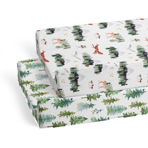 Woodland Animals, Changing Pad Covers (2-Pack)