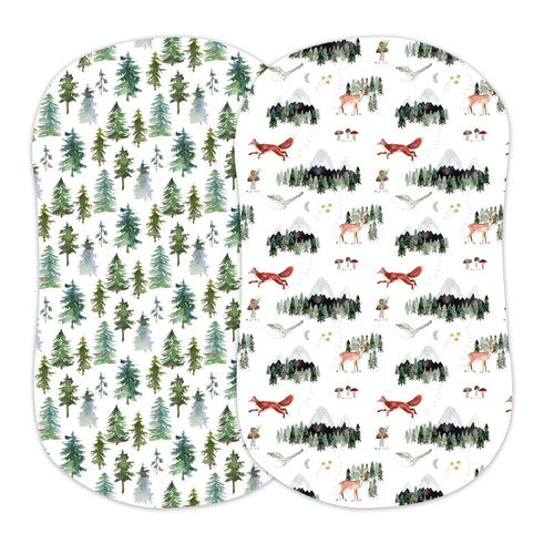 Woodland Animals, Bassinet Sheets (2-Pack)