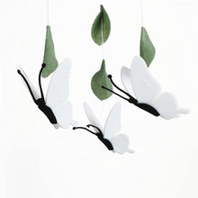 Load image into Gallery viewer, White Butterflies, Baby Crib Mobile