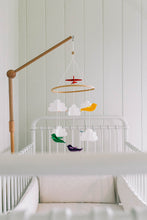 Load image into Gallery viewer, Rainbow Birds in the Clouds, Baby Crib Mobile